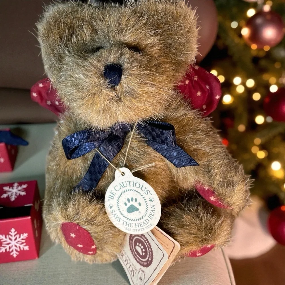 Vintage Boyds Bears The Archive Collection Plush Christmas Ornaments Set of 3